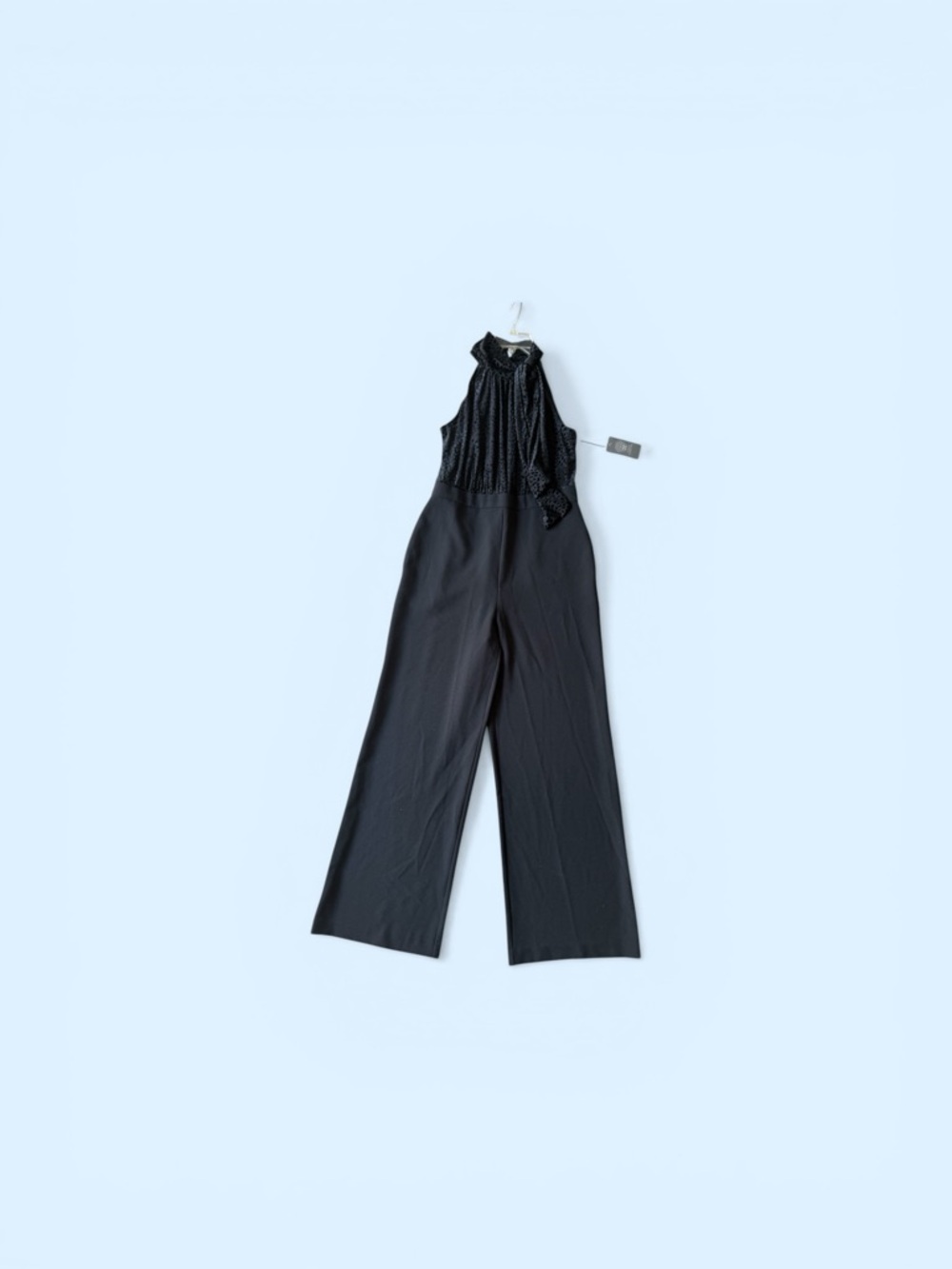 Vince Camuto Black Halter-Neck Wide Leg Jumpsuit nwt - Picture 5 of 15